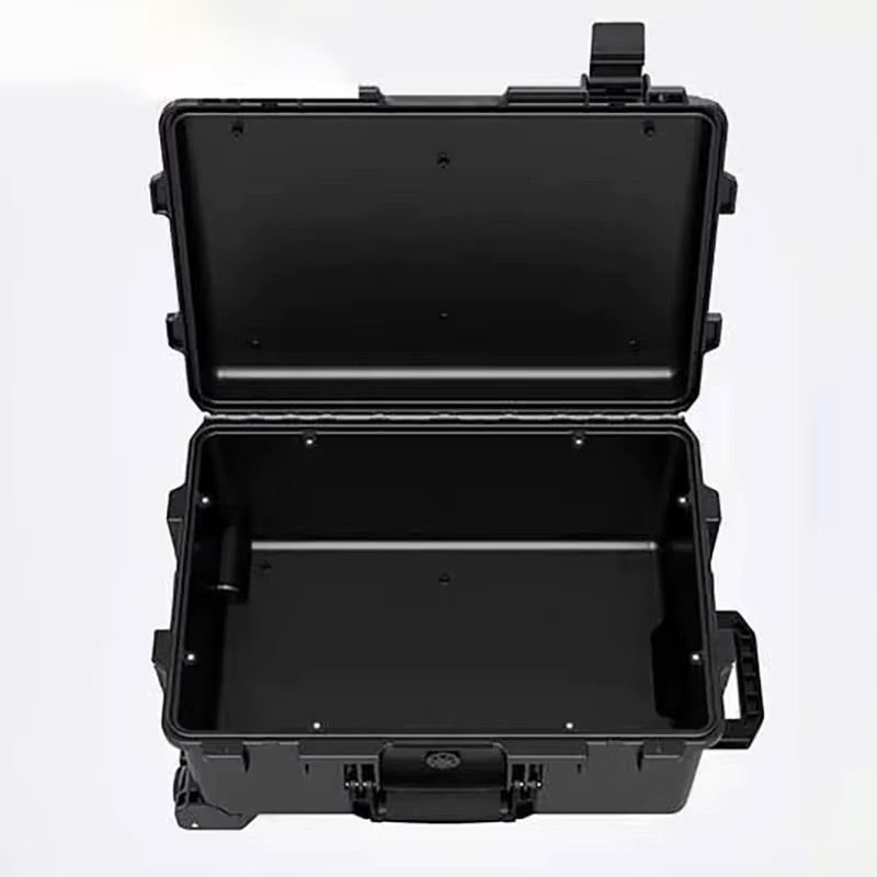 Wasserdichte Werkzeug-Aufbewahrungsbox von OEMG in Schwarz, tragbarer Organizer für Hardware und Instrumentenausrüstung mit Zugstange - Bild 5