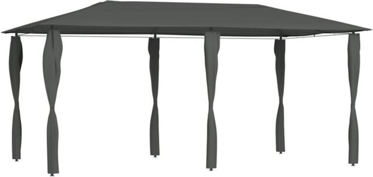 Vidaxl Pavillon mit Pfostenverkleidung in Grau und Anthrazit, B/T/H: 5,30 x 2,98 x 2,59 m - Bild 1