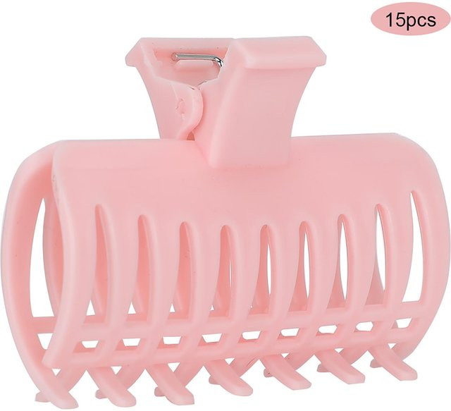Koogeelife Lockenwickler Clips, 15 Stück, Pink Beige, Damen - Bild 1