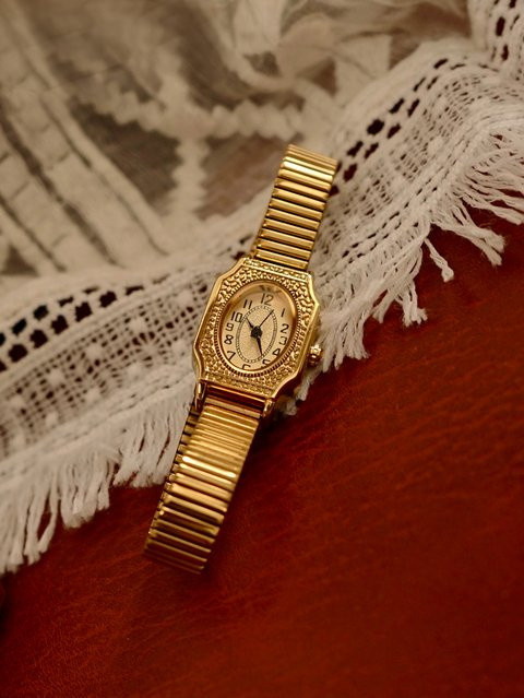 LSVTR Armbanduhr, Gold, Quarz, Edelstahlarmband, Rechteckig, Damen - Bild 1