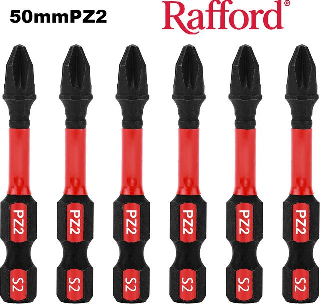 Rafford Impact Tough Schraubendreher Bits Set PZ2 Pozidriv aus S2-Legiertem Stahl, 2 Zoll - Bild 1