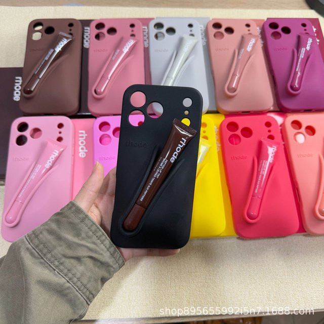 RHODE Lemontini Handyhülle in Multicolour für iPhone 11 bis 17 mit Lipgloss-Verpackungsbox und Geschenkbox-Aufklebern - Bild 1