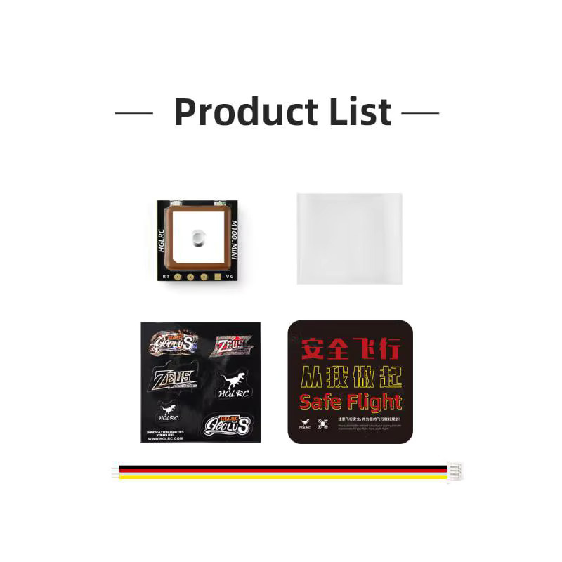 HGLRC M100 MINI GPS-Modul mit eingebauter Keramikantenne in Schwarz für RC-Flugzeuge, FPV Freestyle und Long Range Drohnen - Bild 2