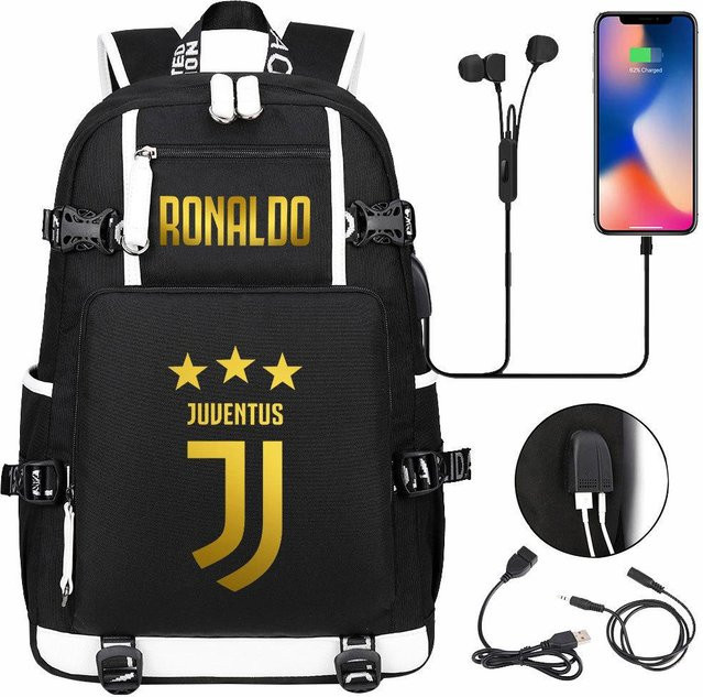 3-teiliges Schulrucksack-Set aus Oxford-Stoff in Schwarz mit Schultasche und Federmäppchen, H x B x T: 47 x 30 x 15 cm - Bild 1