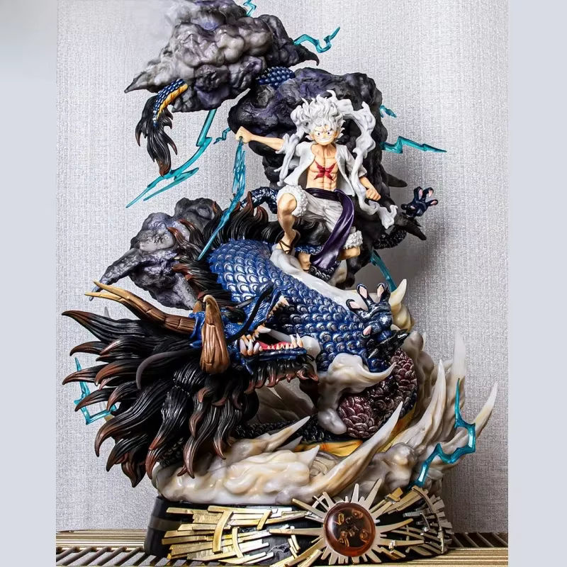 Bandai Anime Figur Ruffy Gear 5 Nika vs Kaido Action Figur aus Kunststoff, mehrfarbig, Höhe: 55 cm - Bild 7