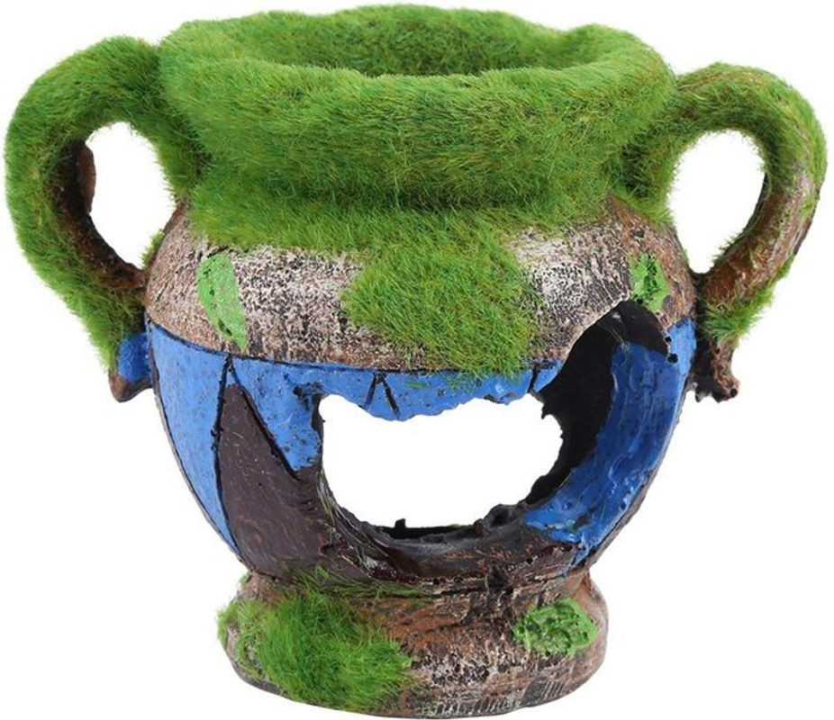 CosyHome Dekorative Kunstharz Vase für Aquarium und Hausornamente, Mehrfarbig - Bild 1