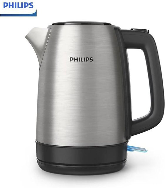 Philips HD9350/90 Elektrischer Wasserkocher aus Edelstahl in Grau mit 1,7 l Fassungsvermögen und 1850 W Leistung - Bild 1