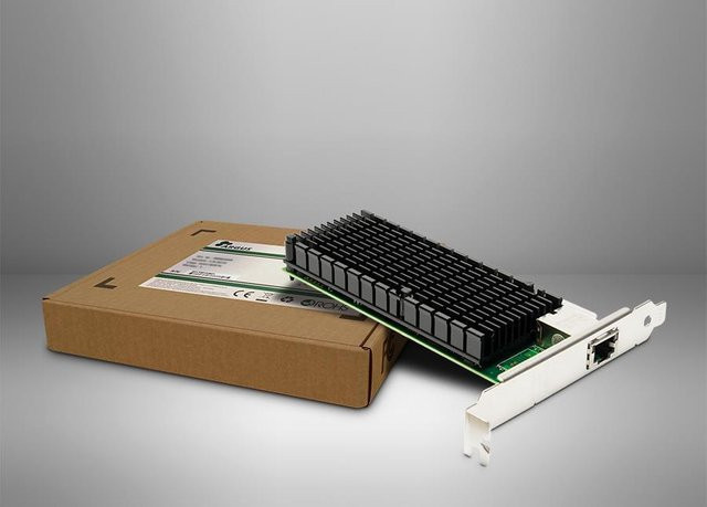 Inter-Tech Argus PCIe x8 10G Ethernet Adapter ST-7215 RJ45 Schwarz - Bild 1