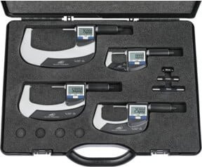 Helios-Preisser Digitale Bügelmessschraube IP65 Integrated Wireless Satz 0-100mm in Silber - Bild 1