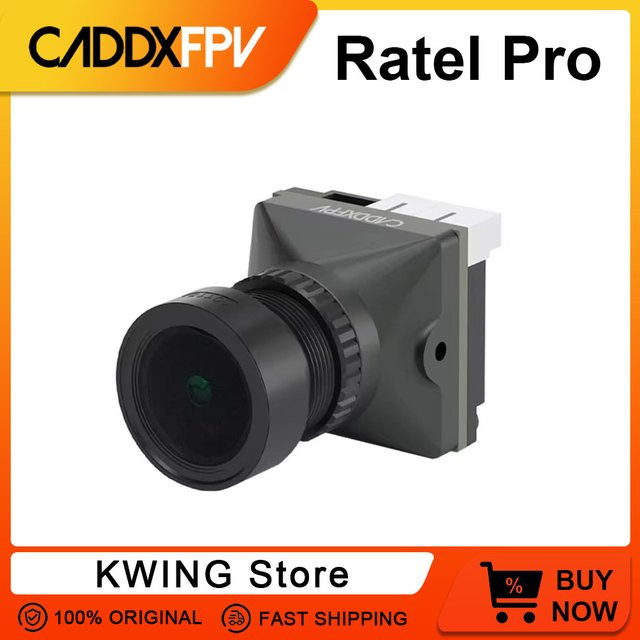 CADDX Ratel Pro FPV-Kamera mit 1500TVL, 2,1 mm Objektiv und Blacklight Nachtsicht für deine RC-Drohne, Schwarz - Bild 1