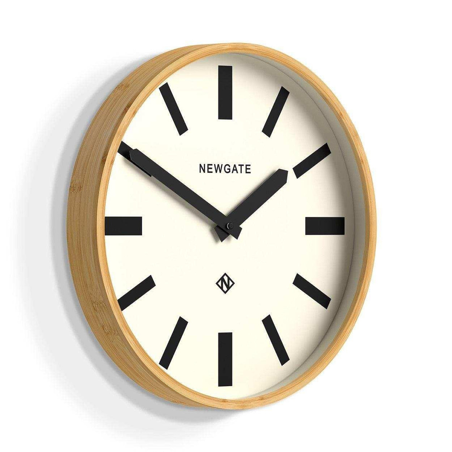 Newgate Mauritius Wanduhr aus Bambus in Weiß, Durchmesser: 38 cm - Bild 1
