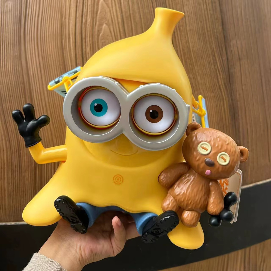Universal Studios Minion Popcorn Eimer von Bandai in Gelb als Desktop-Dekoration und Aufbewahrung - Bild 1