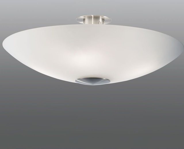 B+M Leuchten Moon II Deckenleuchte in Nickel matt mit E27 Fassung und dimmbarer Funktion - Bild 1