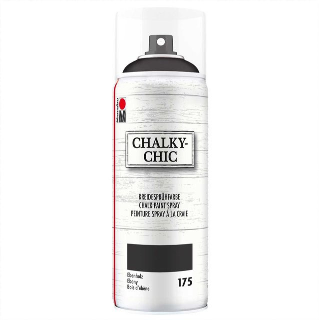 Marabu Kreidesprühfarbe Chalky-Chic Matt in Ebenholz 400ml - Bild 1