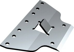 Roll Stripperwerkzeug für Parkett in Silber, B/T/H: 25,0 x 15,0 x 0,6 cm - Bild 1