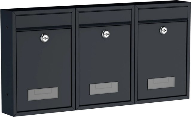 BASI Briefkasten Set BK 100M in Matt Anthrazit - Bild 1