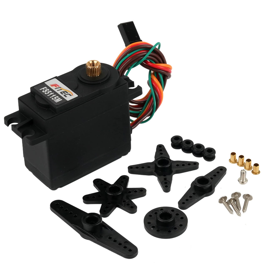 wishiot Digitalservo FS5115M-FB, Metallgetriebemotor, 15,5 kg/cm, 180 ° - Bild 4