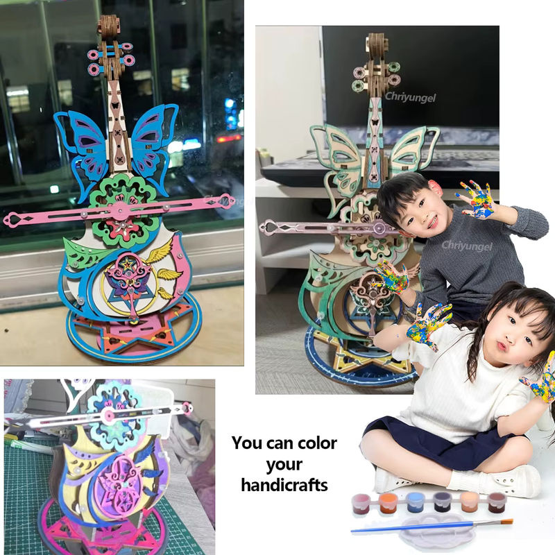 Chriyungel 3D-Puzzle Cello-Modell, Holz, ab 4 Jahren - Bild 3