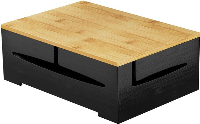 Focieulo Router-Aufbewahrungskabelbox und Kabelführung in Beige zur Wandmontage oder für den Schreibtisch - Bild 1