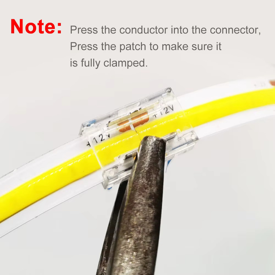 FUNZENXIN COB Transparente Lötfreie Abdeckung Stecker für LED Streifen WS2812B 5050 RGBW RGBCCT - Bild 4
