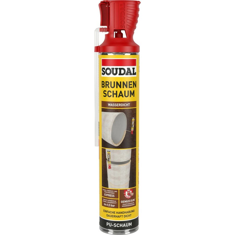 Soudal Brunnenschaum wasserfester Polyurethanschaum 750 ml - Bild 2