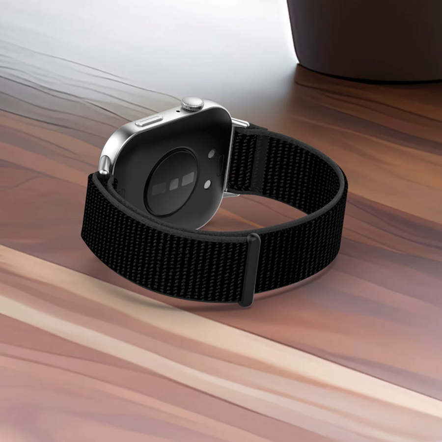 CRESTED Uhrenarmband Nylon, Schwarz, für Huawei Watch Fit 5 Pro - Bild 3