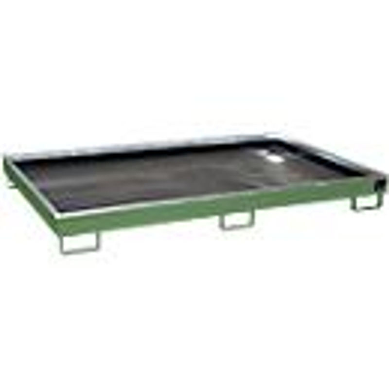 Bauer Südlohn Regalwanne RW 2200-1 PE mit PE-Einsatz, lackiert, Resedagrün, B/T/H: 131,5 x 116,0 x 23,0 cm - Bild 2