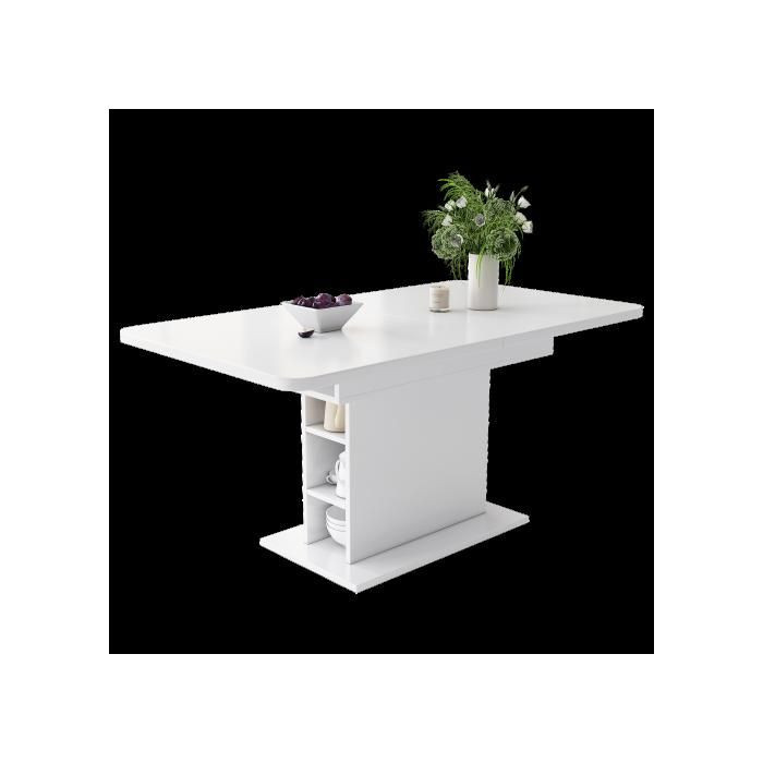 Ausziehbarer Esstisch MUVOE in Weiß mit modernem Design für dein Esszimmer - Bild 3