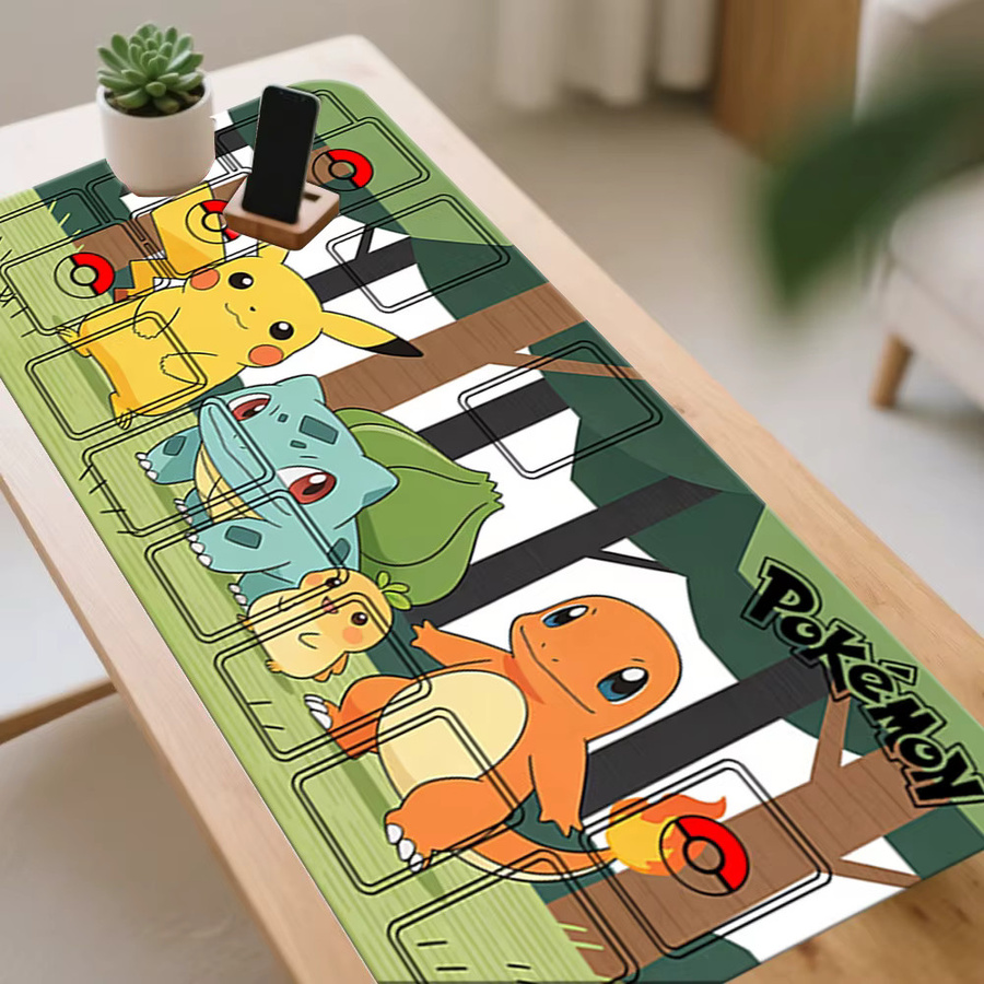 Potdemiel Pokémon Starters Pikachu Bulbasaur Charmander TCG Spielmatte, Zubehör - Bild 2