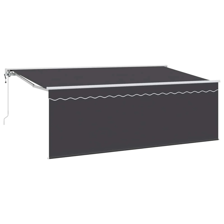 vidaXL Einziehbare Markise Anthrazit mit Fernbedienung, B/H: 400 x 165 cm - Bild 2