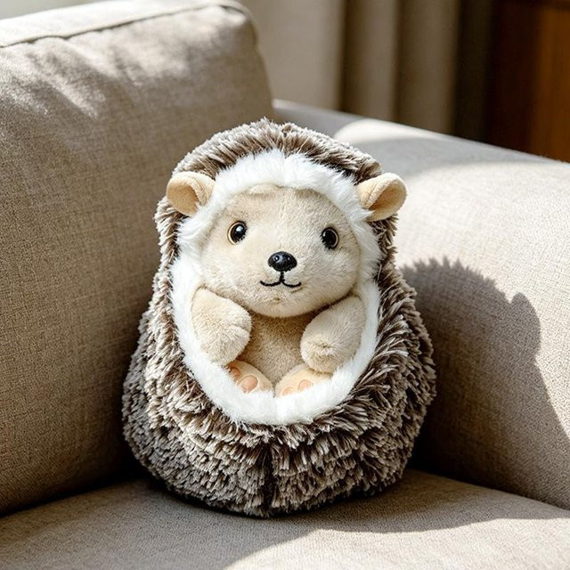 Linyi toy Igel Plüschtier Puppe, Braun - Bild 1
