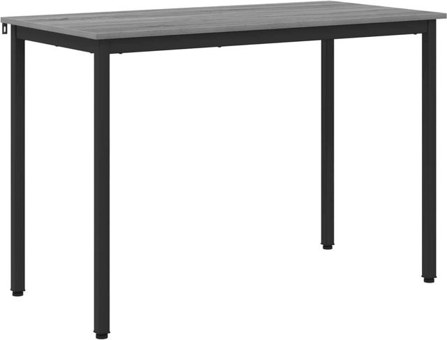 vidaXL Esstisch in minimalistischem Design aus Metall und Holzwerkstoff, Schwarz, B/T/H: 120 x 60 x 75 cm - Bild 1