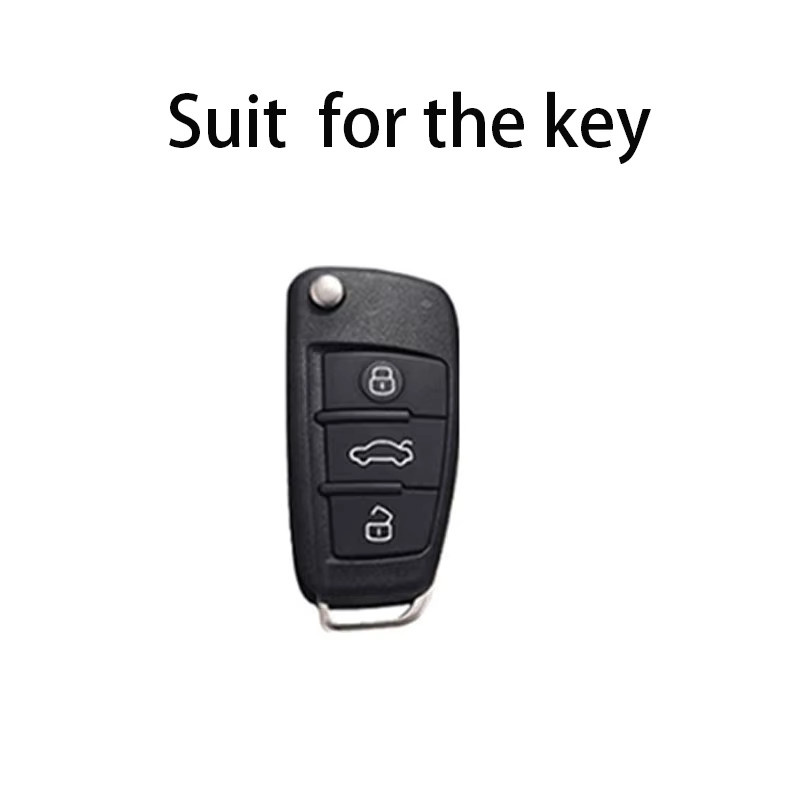 ICAR Autoschlüssel Etui im Rüstungsstil für Audi A1 A3 A5 A6 A7 Q3 Q5 Q7 TT in Schwarz - Bild 2