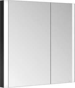 Keuco Spiegelschrank Somaris 2-türig in Weiß mit LED-Beleuchtung und Anti-Beschlag-Funktion, B/H/T: 80 x 71 x 11,5 cm - Bild 1