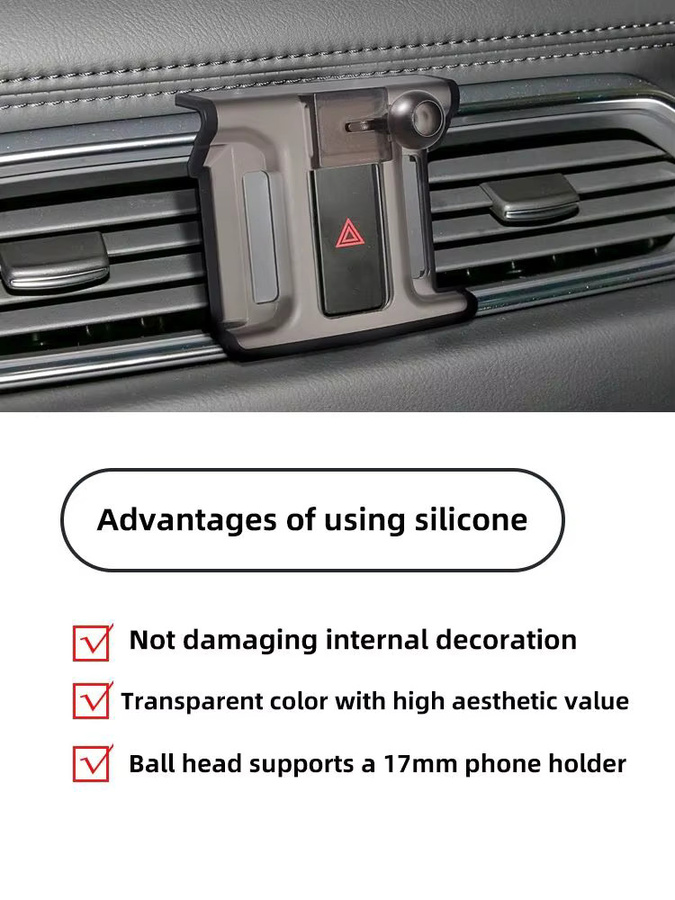 TEEQ Magnetische MagSafe Autotelefonhalterung für Mazda CX-5 und CX-8 (2017–2024) mit 360 Grad Rotation und kabellosem Ladegerät, Schwarz - Bild 2