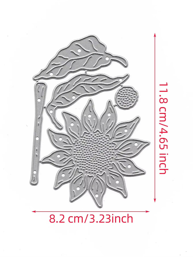 Sonnenblumen Stanzformen für Scrapbooking, Kartenherstellung und DIY Papierhandwerk - Bild 2