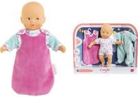 Corolle Mon Premier Poupon Mini Calin Gute Nacht Set Puppe in Weiß, Türkis und Pink für 18 Monate - Bild 1
