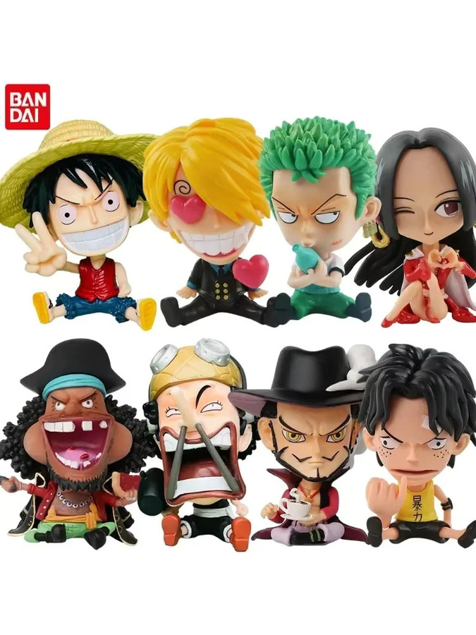 Bandai One Piece Anime Figuren Set aus PVC in Multicolor mit 17 verschiedenen Charakteren wie Ruffy, Zoro und Sanji als Dekorationsmodell und Spielzeug - Bild 4