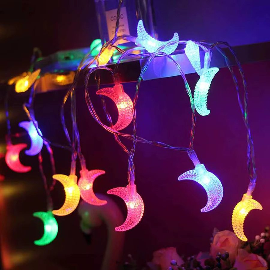 Peach Forest LED Ramadan Mond Lichterkette Batteriebetrieben für Dekoration im Haus und Garten - Bild 3