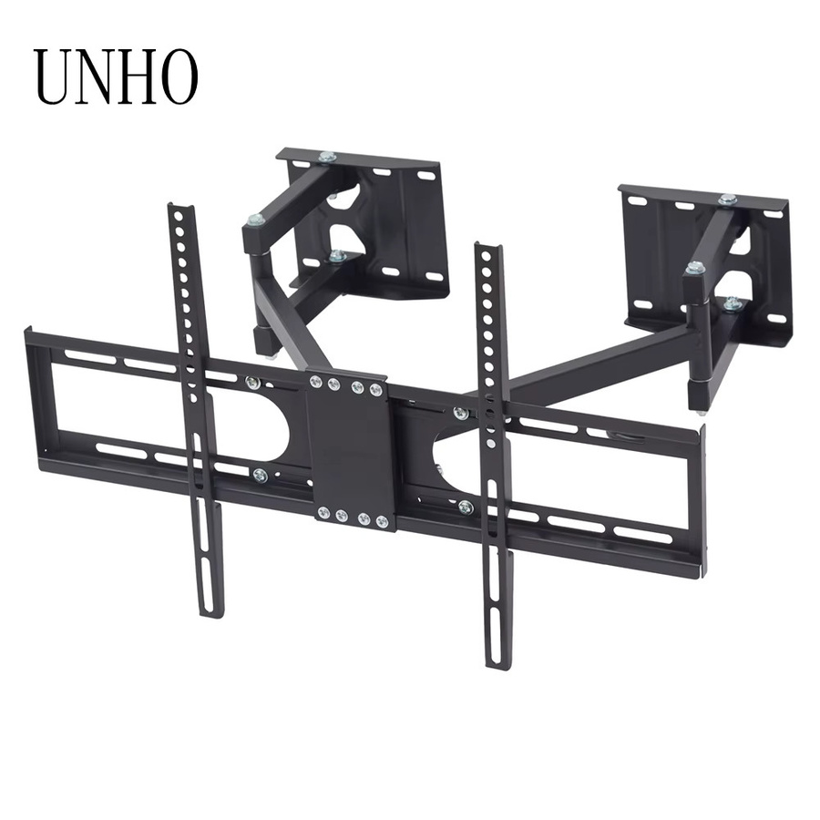 Unho Eck-TV-Halterung in Schwarz, neig- und schwenkbare TV-Wandhalterung mit Gelenkarm für 32-65 Zoll LCD-Fernseher - Bild 2