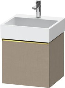 Duravit Waschtischunterschrank D-Neo beige glänzend wandhängend mit einer Schublade B: 48,4 cm, T: 44,2 cm - Bild 1