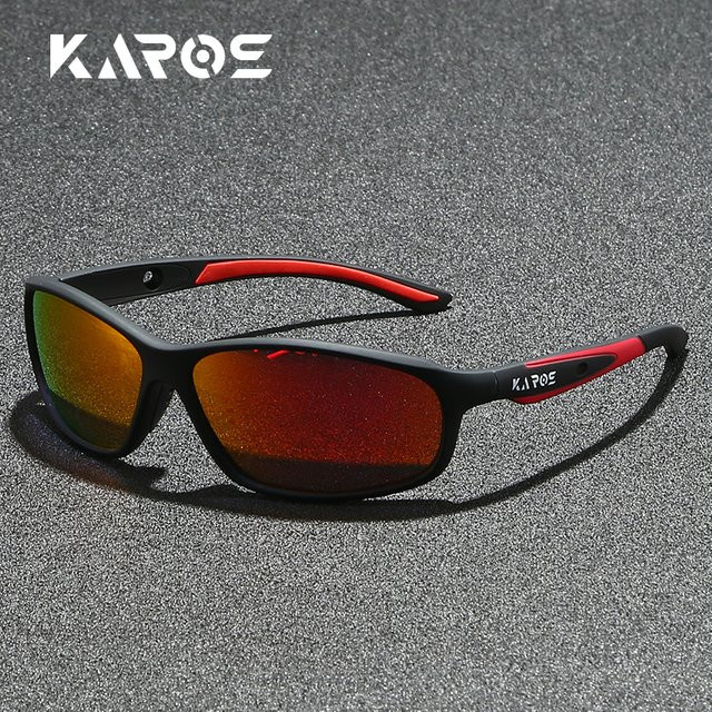 Karos Sonnenbrille, Unisex, Vollrand, rechteckig, Kunststoff, black, polarisiert - Bild 1