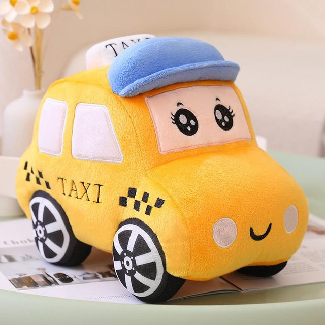 Yiran Health & Beauty Plüschtier Verkehr Transport, Blau Gelb Weiß, 30cm - Bild 1