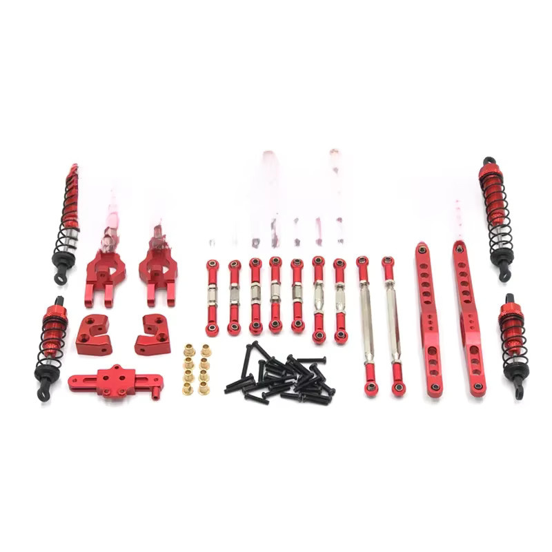 Wltoys Ersatzteile, Metall, Lenkbecher, Schwinge, Karosseriestange, Stoßdämpfer - Bild 2