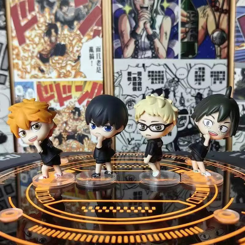 Re-ment Hinata Shoyo Tobio Kageyama Kei Tsukishima Tadashi Yamaguchi Puppe Modell Spielzeug - Bild 2