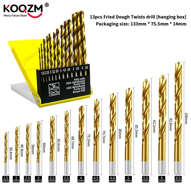 KOQZM 13-teiliges metrisches Bohrer-Set für Glas, Metall, Fliesen, Beton und Mauerwerk - Bild 2