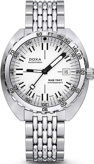 Doxa Armbanduhr Automatik, Edelstahl, Weiß, 45 mm, Herren - Bild 1