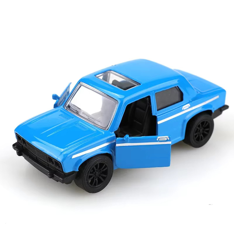 Retro Lada Modellauto aus Legierung in Weiß als Vintage Sammlerstück - Bild 1