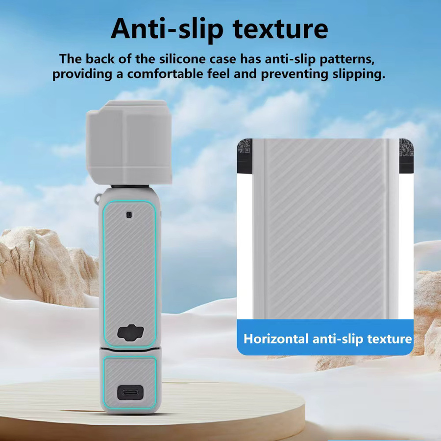 DJI Dronelock Pocket 3 Silikon-Schutzhülle in Blau für Kamera, Objektiv und Zubehör - Bild 3