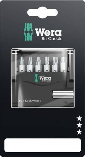Wera Mini-Check Bit-Set 7-teilig mit Torx Bits - Bild 1